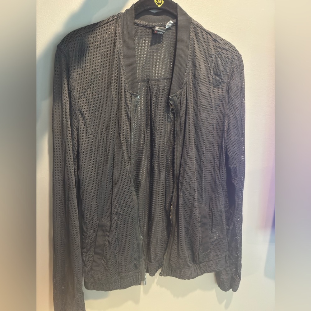 Zella Black Mesh Jacket